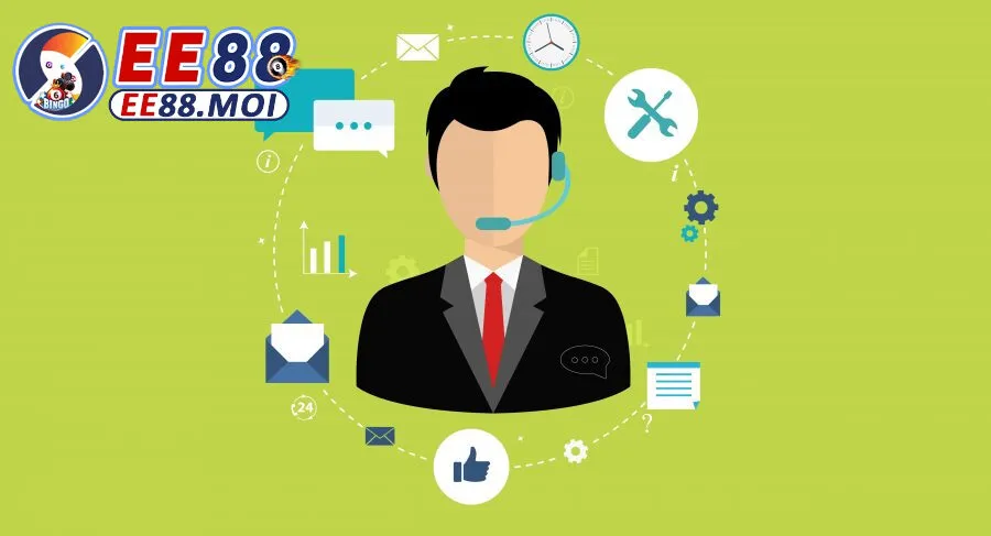 Trao đổi với nhân viên hỗ trợ để giải đáp thắc mắc tại sảnh